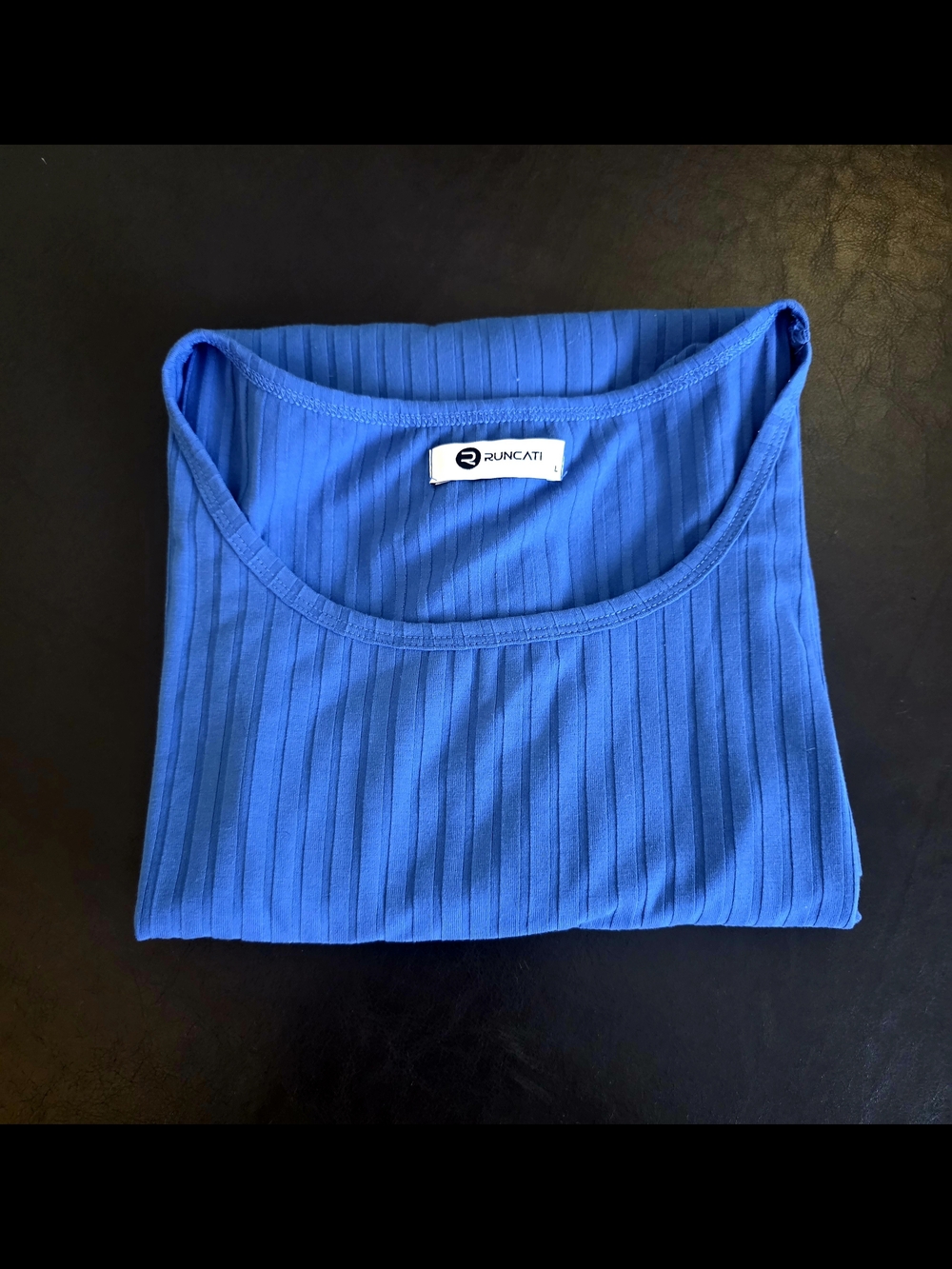 Mens Ribbed Tank Top - Royal Blue
